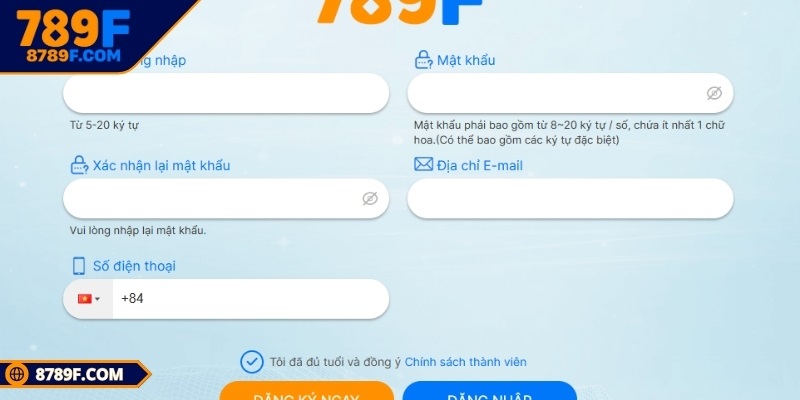 Điều khoản điều kiện 789F cần minh bạch thông tin đăng ký
