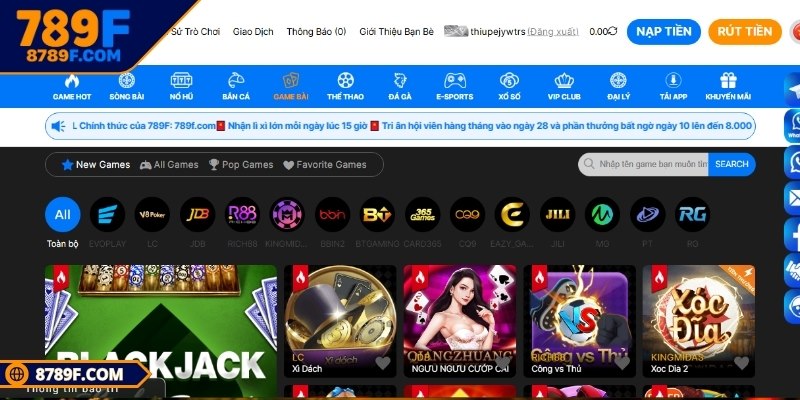 Game bài 789F đang trở thành tâm điểm chú ý của cộng đồng